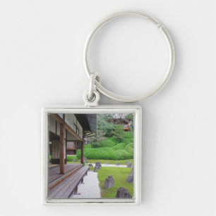 Japan, Kyoto. Stone garden in silence Key Ring