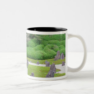 Japan, Kyoto. Stone garden in silence Two-Tone Coffee Mug