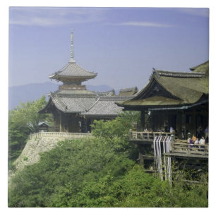Japan, Kyoto, The View from Kiyomizu Temple Tile