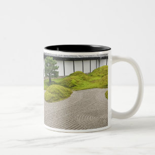 Japan, Kyoto, Tofukuji Temple, Landscape Garden Two-Tone Coffee Mug