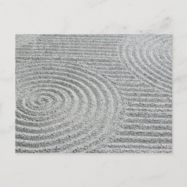 Japan, Kyoto, Tofukuji Temple, Pattern in Sand Postcard (Front)