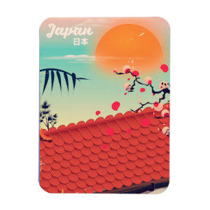Japan Landscape travel poster Magnet