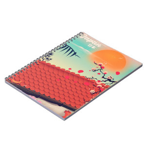 Japan Landscape travel poster Notebook