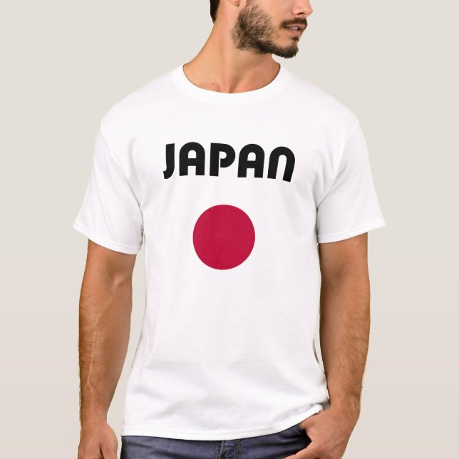 Japan Large Red Dot Light Colour T-Shirt (Front)