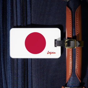 Japan Luggage Tags, patriotic Japanese Flag Tag