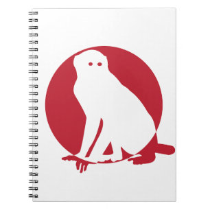 Japan Macaque Japanese National Animal Flag Notebook