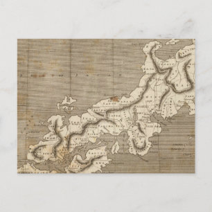 Japan Map by Arrowsmith Postcard