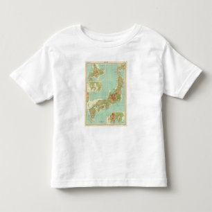 Japan map with shipping routes toddler T-Shirt