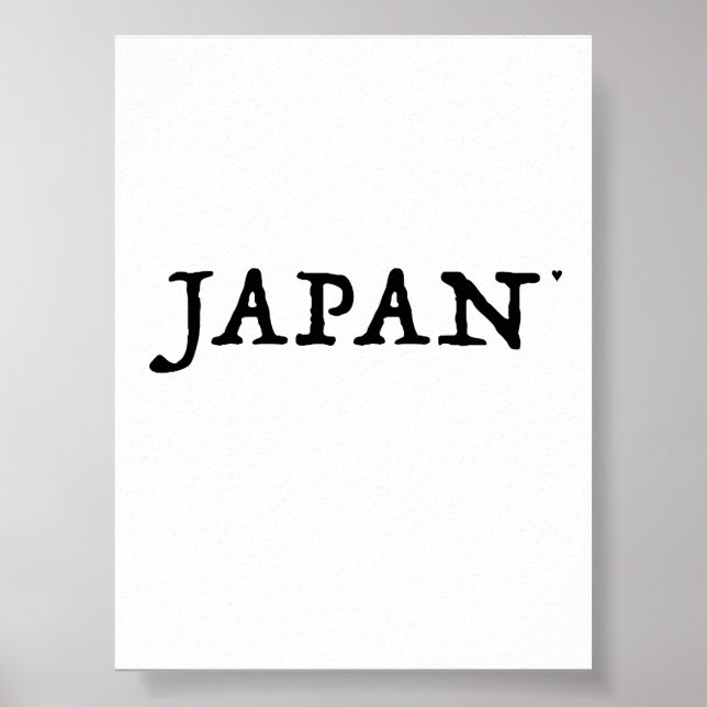 Japan - minimalistic typography poster (Front)