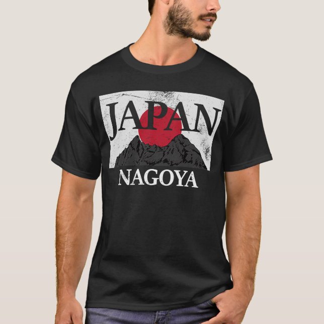 Japan Nagoya Fuji San Flag T-Shirt (Front)