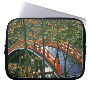 Japan, Nara Pref., Nara. The Royal Bridge glows Laptop Sleeve