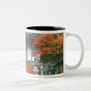 Japan, Nara, Ryuzenji Temple Two-Tone Coffee Mug