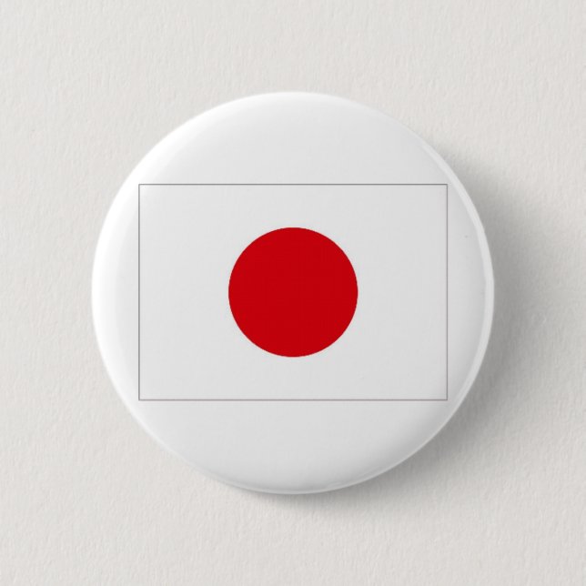 Japan National Flag 6 Cm Round Badge (Front)
