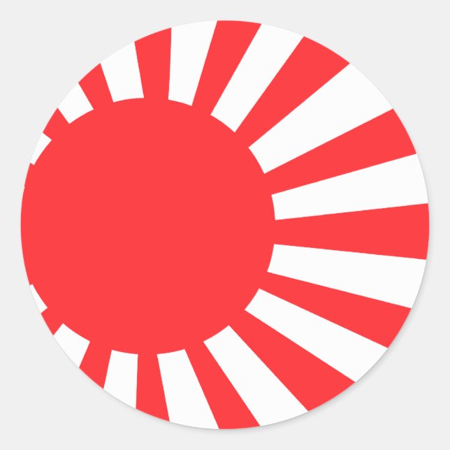 Japan Navy Flag Classic Round Sticker (Front)