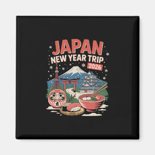 Japan New Year Trip 2026 Winter Fuji Tokyo Osaka T Magnet