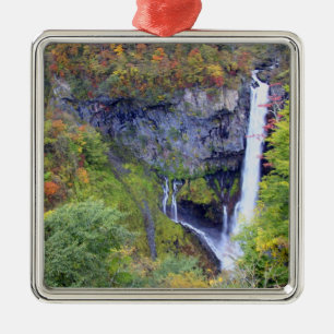 Japan, Nikko. Kegon waterfall of Nikko, a UNESCO Metal Ornament