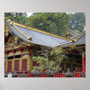 Japan, Nikko. Toshogu Shrine and mausoleum in 2 Poster