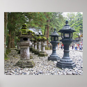 Japan, Nikko. Toshogu Shrine and mausoleum in Poster