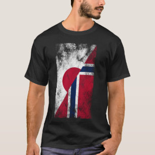 Japan Norway Flags - Japanese Norwegian T-Shirt