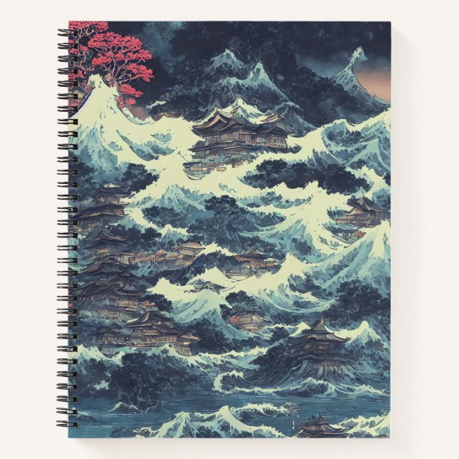 Japan oil painting lanscape notebook (Front)