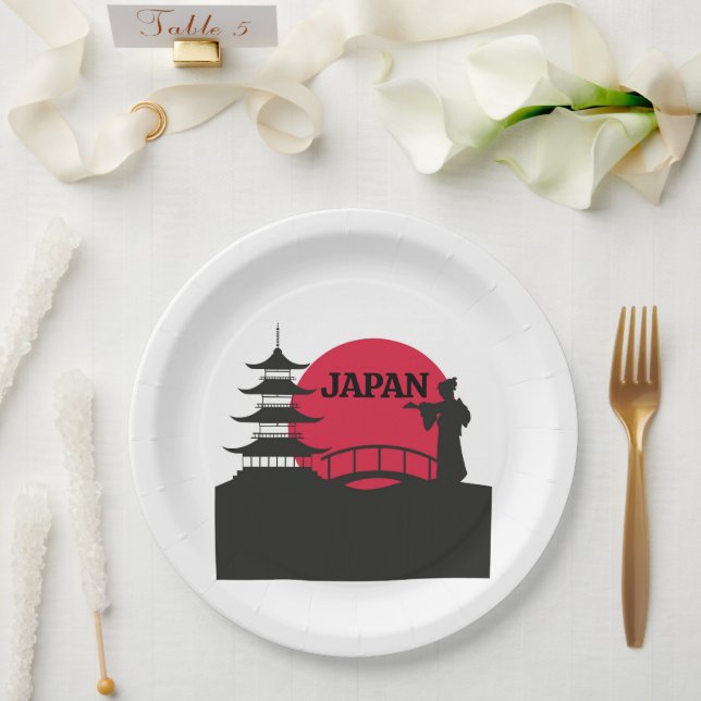 Japan Paper Plate (Wedding)