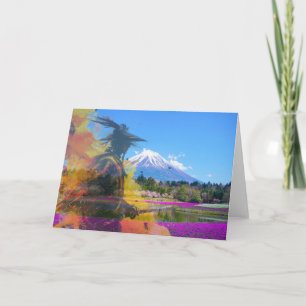 Japan past and present card