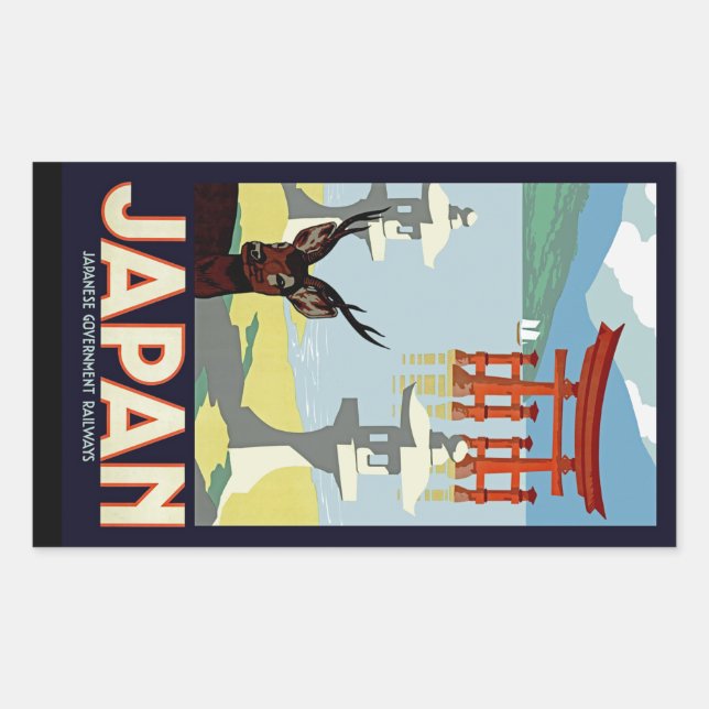 Japan Rectangular Sticker (Front)