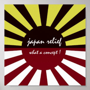japan relief what a concept poster