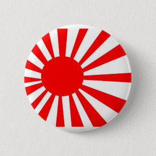 Japan Rising Sun Flag 6 Cm Round Badge