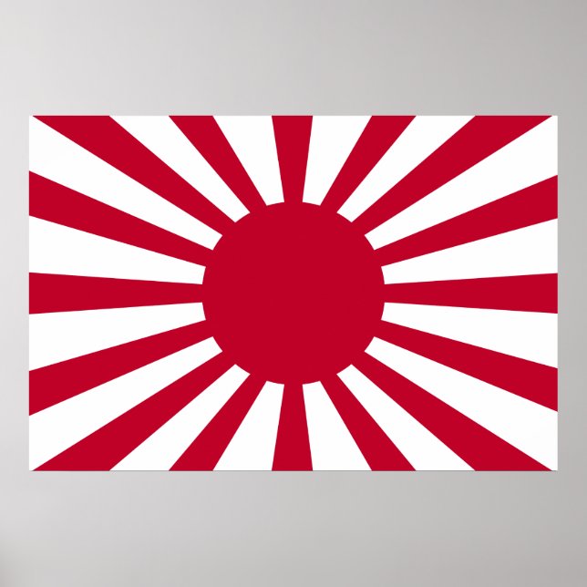 Japan Rising Sun Flag Poster (Front)