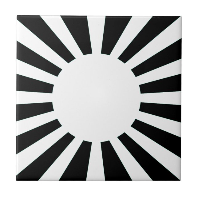 Japan Rising Sun Flag Tile (Front)