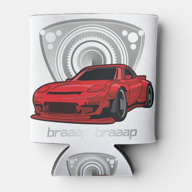Japan Rotary Mazda RX7 BRAAP Can Cooler (Front)