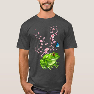 Japan Sakura Cherry Blossom Frog Japanese T-Shirt