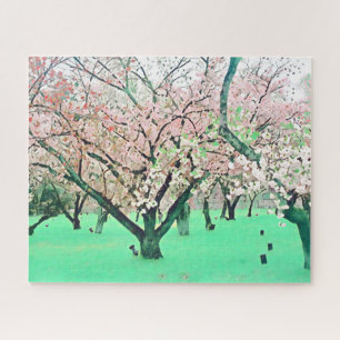 Japan Sakura cherry blossom landscape challenging Jigsaw Puzzle