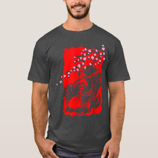 Japan Sakura Fish Cherry Blossom Tree Japanese Art T-Shirt