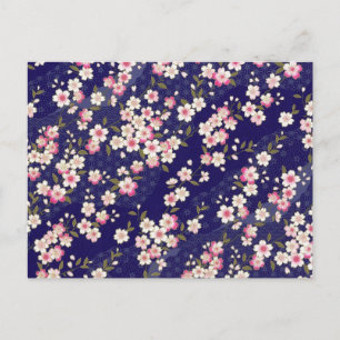 Japan, Sakura, Kimono, Origami, Chiyogami, Flower, Postcard