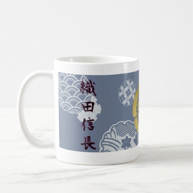 JAPAN SAMURAI KAMON KANJI TENKAFUBU! Syougun Oda Coffee Mug (Left)