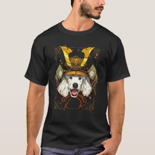 Japan Samurai Poodle Dog Pet Japanese Warrior Bus T-Shirt