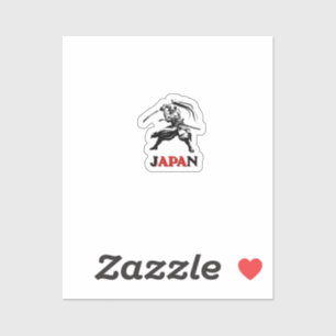 Japan Samurai Soccer Fan Sticker