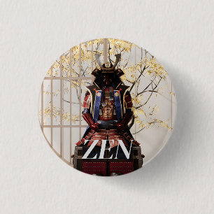 Japan samurai spirit 3 cm round badge