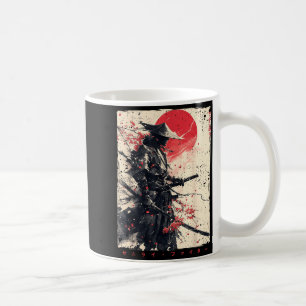 Japan Samurai Warrior Fighter Ukiyo Ink Artwork Coffee Mug