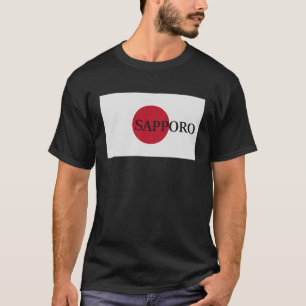 Japan Sapporo Asia Travel Flag T-Shirt