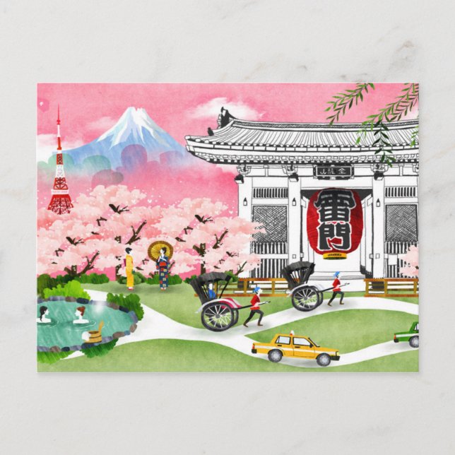 Japan Scene Postcard (Front)