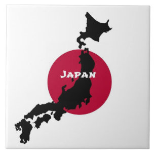 Japan Silhouette Ceramic Tile