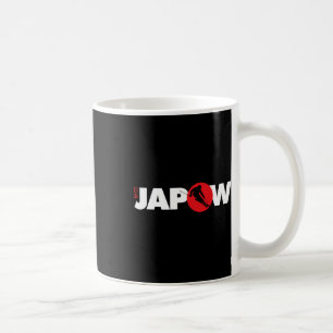 Japan Ski Shirt Japow Powder Skiing Japanese Flag Coffee Mug