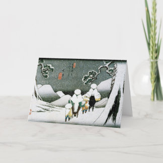 Japan Snow Greeting Card