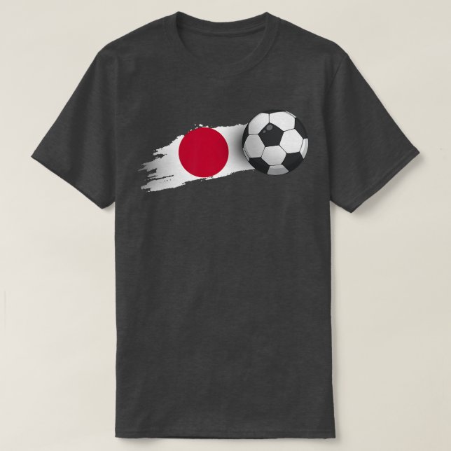 Japan Soccer Ball Premium  T-Shirt (Design Front)