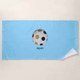 Japan Soccer Beach Towel