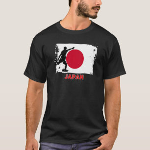 Japan Soccer Fan  2022 National Football Team Flag T-Shirt
