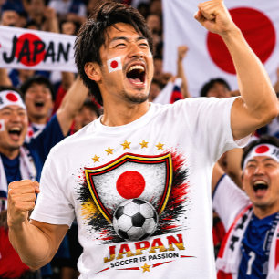 Japan Soccer Fan Japanese Football World Cup T-Shirt